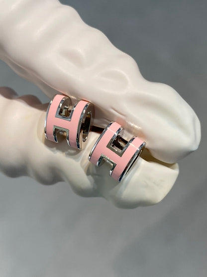 ¡®Lume Jewels¡¯MINI POP H SILVER EARRINGS PINK