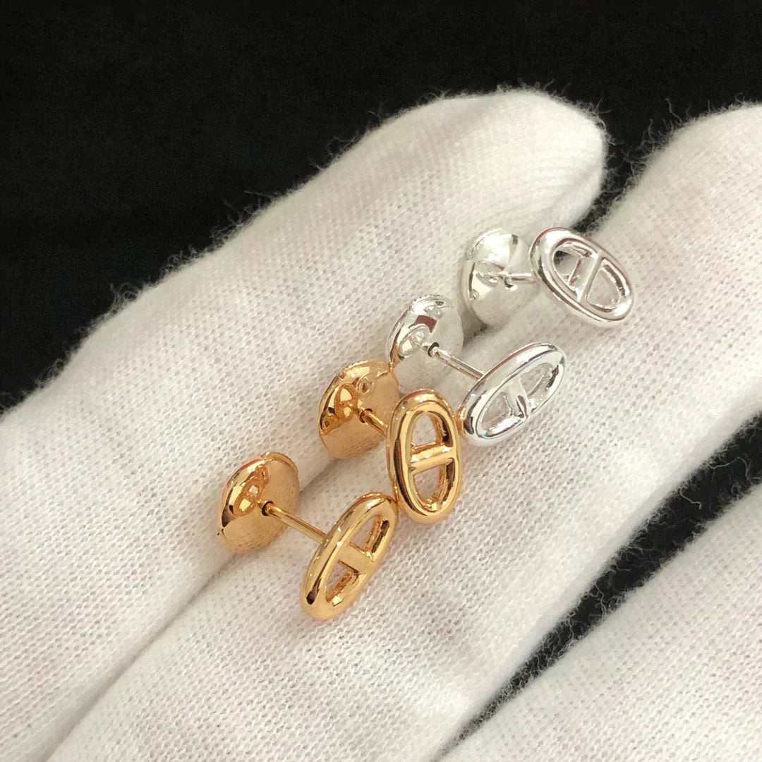 ¡®Lume Jewels¡¯CHAINE SMALL EARRINGS GOLD AND SILVER