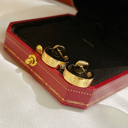¡®Lume Jewels¡¯LOVE EARRINGS 5.7MM 2 DIAMONDS