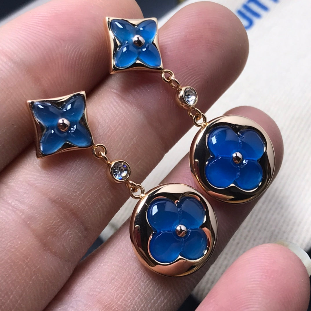 ¡®Lume Jewels¡¯STAR AND SUN AGATE DIAMOND EARRINGS
