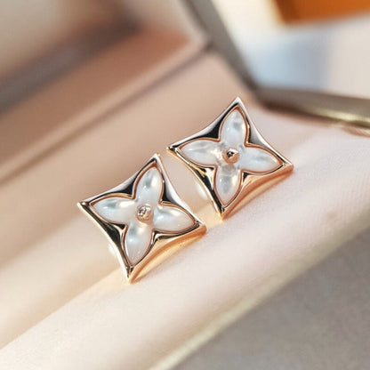 ¡®Lume Jewels¡¯STAR MOP PINK GOLD EARRINGS