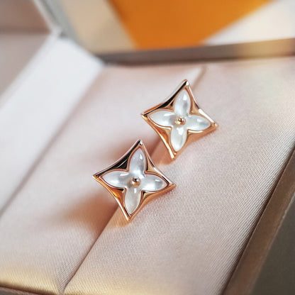¡®Lume Jewels¡¯STAR MOP PINK GOLD EARRINGS