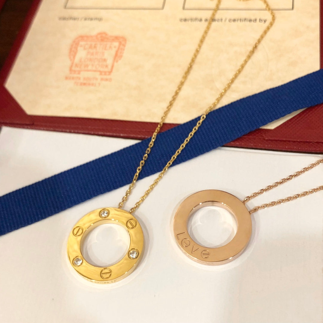 ¡®Lume Jewels¡¯LOVE NECKLACE 16MM 3 DIAMONDS