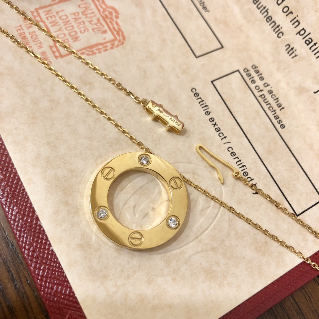 ¡®Lume Jewels¡¯LOVE NECKLACE 16MM 3 DIAMONDS