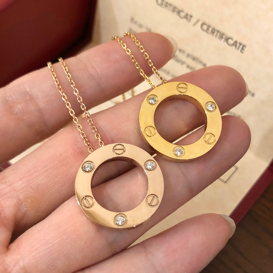¡®Lume Jewels¡¯LOVE NECKLACE 16MM 3 DIAMONDS