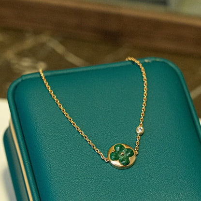 ¡®Lume Jewels¡¯SUN MALACHITE 1 DIAMOND PINK GOLD BRACELET