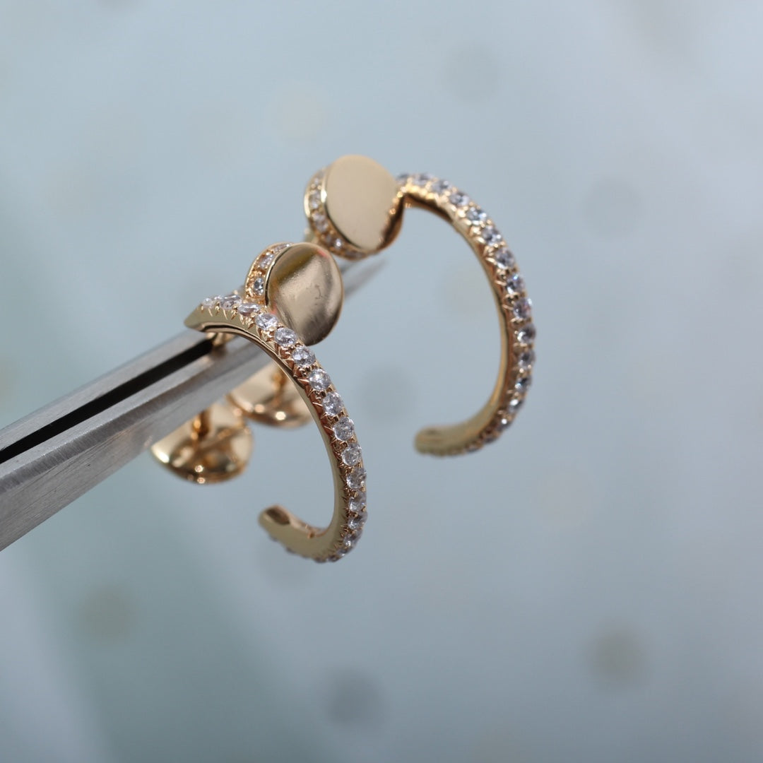 ¡®Lume Jewels¡¯JUSTE EARRINGS 12.75MM PINK GOLD DIAMOND
