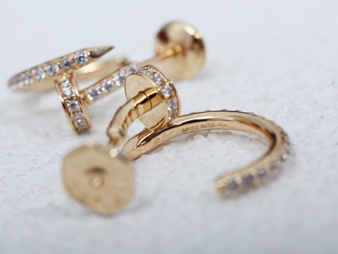 ¡®Lume Jewels¡¯JUSTE EARRINGS 12.75MM PINK GOLD DIAMOND