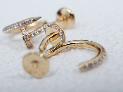 ¡®Lume Jewels¡¯JUSTE EARRINGS 12.75MM PINK GOLD DIAMOND