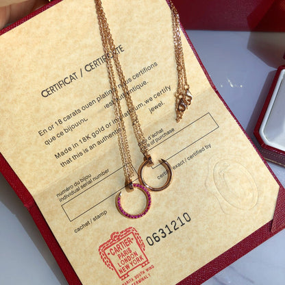 ¡®Lume Jewels¡¯JUSTE NECKLACE GOLD RED DIAMONDS
