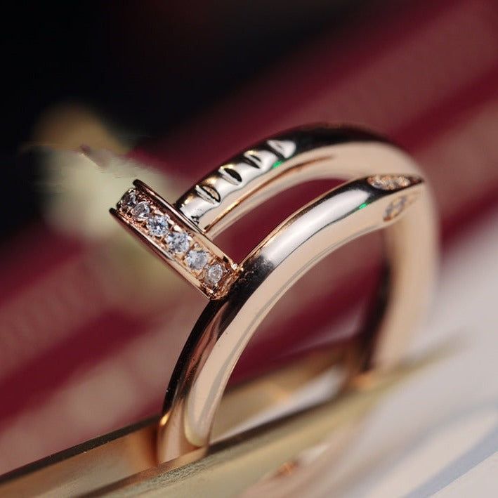 ¡®Lume Jewels¡¯JUSTE RING 2.65MM PINK GOLD DIAMOND
