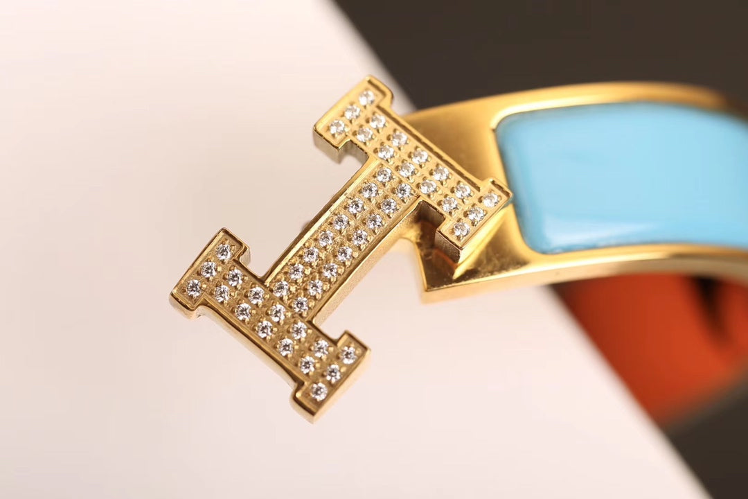 ¡®Lume Jewels¡¯H CLOUD BLUE BRACELET GOLD DIAMOND