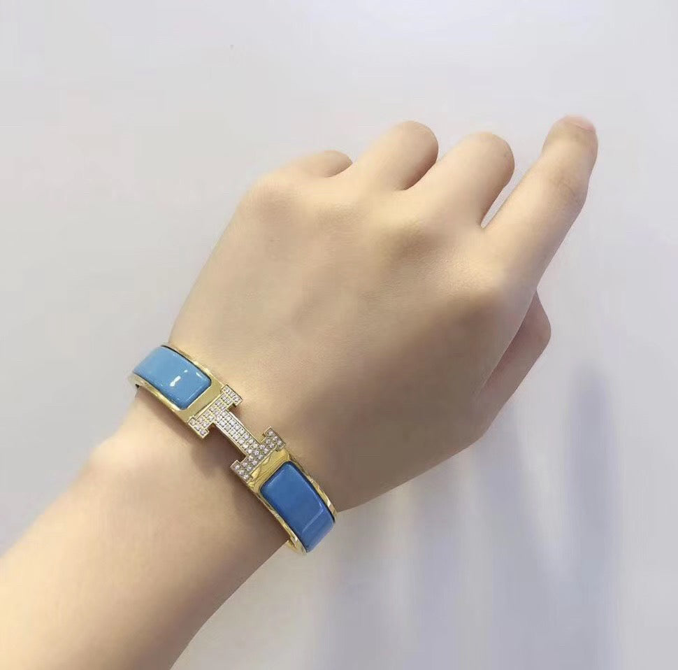 ¡®Lume Jewels¡¯H CLOUD BLUE BRACELET GOLD DIAMOND