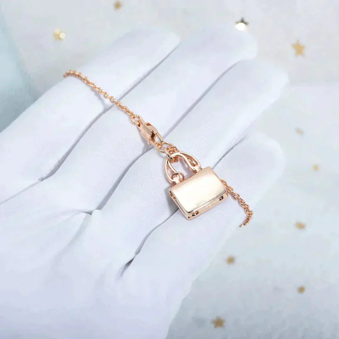 ¡®Lume Jewels¡¯AMULETTE PEDANT ROSE GOLD NECKLACE