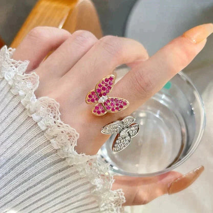 ¡®Lume Jewels¡¯TWIN BUTTERFLY DIAMOND RING
