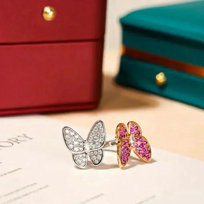 ¡®Lume Jewels¡¯TWIN BUTTERFLY DIAMOND RING