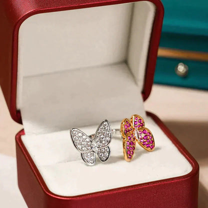 ¡®Lume Jewels¡¯TWIN BUTTERFLY DIAMOND RING