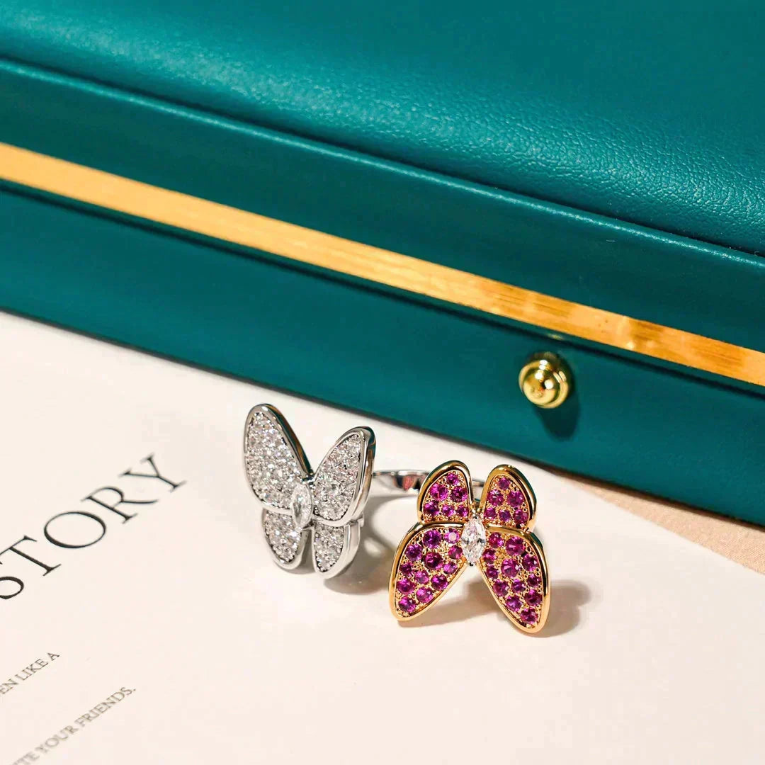 ¡®Lume Jewels¡¯TWIN BUTTERFLY DIAMOND RING