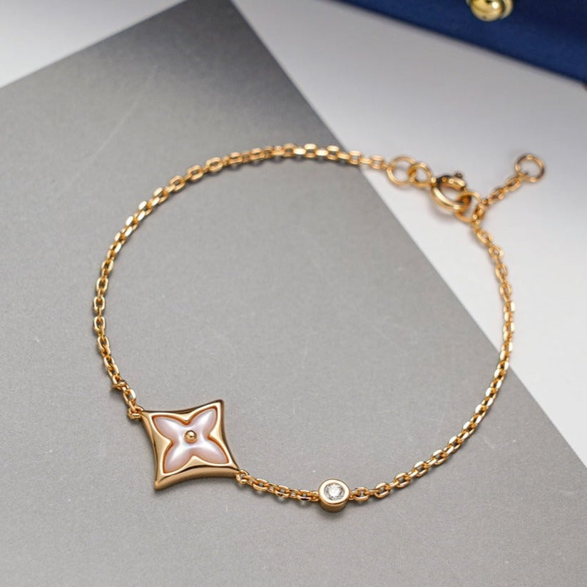 ¡®Lume Jewels¡¯STAR 1 DIAMOND PINK GOLD BRACELET