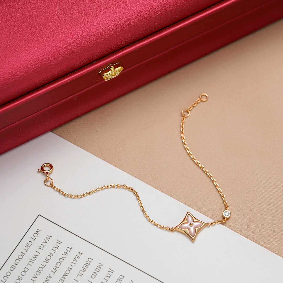 ¡®Lume Jewels¡¯STAR 1 DIAMOND PINK GOLD BRACELET