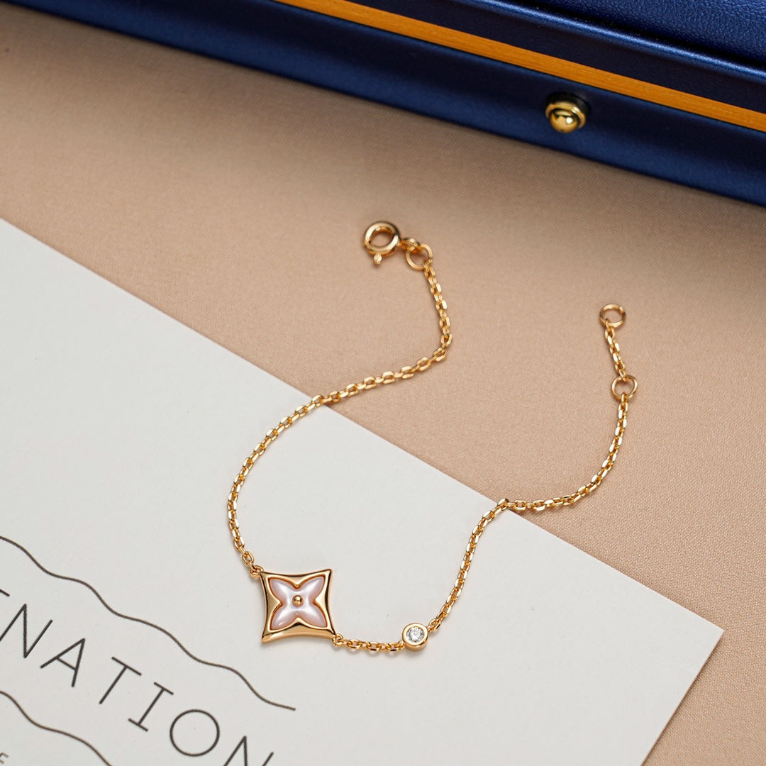 ¡®Lume Jewels¡¯STAR 1 DIAMOND PINK GOLD BRACELET