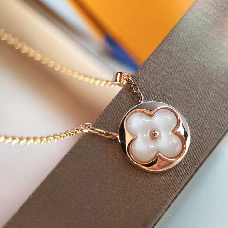 ¡®Lume Jewels¡¯SUN MOP GOLD 1 DIAMOND NECKLACE