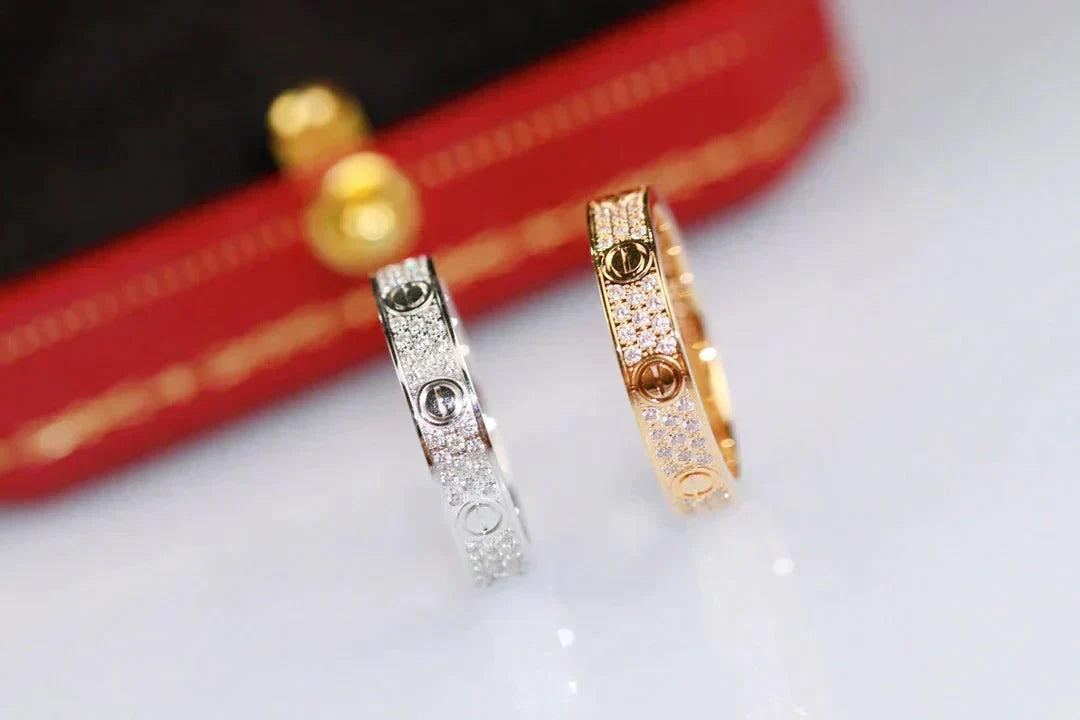 ¡®Lume Jewels¡¯LOVE RING 3.6MM DIAMOND PAVED