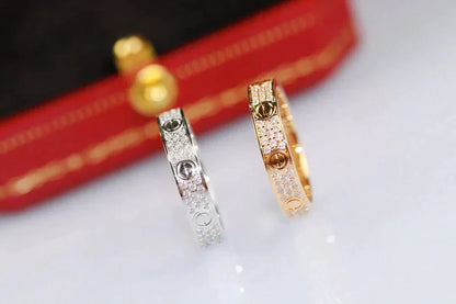 ¡®Lume Jewels¡¯LOVE RING 3.6MM DIAMOND PAVED