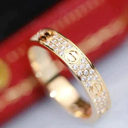¡®Lume Jewels¡¯LOVE RING 3.6MM DIAMOND PAVED