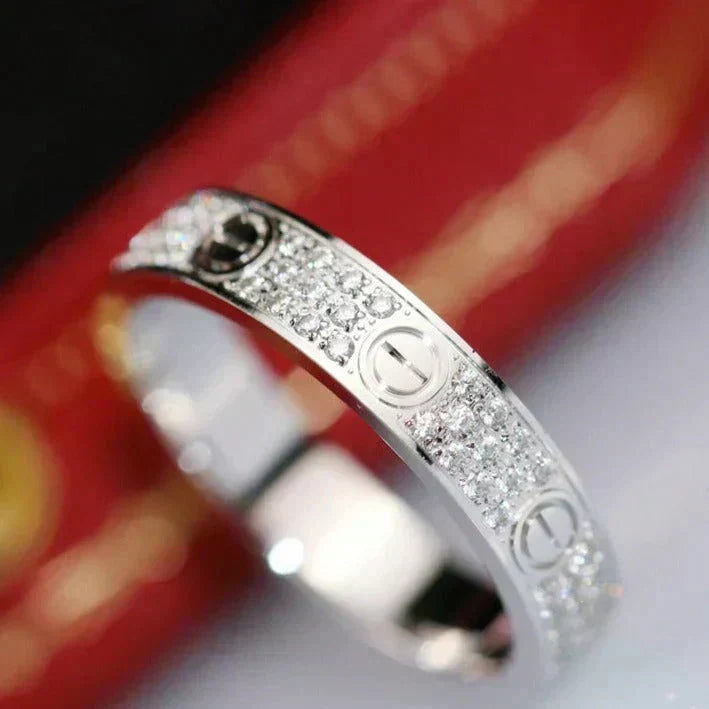 ¡®Lume Jewels¡¯LOVE RING 3.6MM DIAMOND PAVED