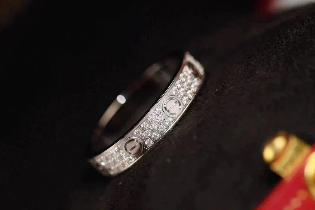 ¡®Lume Jewels¡¯LOVE RING 3.6MM DIAMOND PAVED