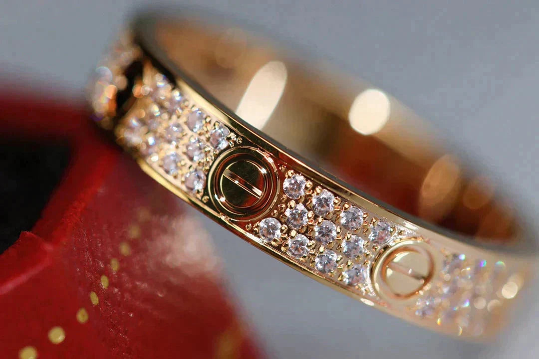 ¡®Lume Jewels¡¯LOVE RING 3.6MM DIAMOND PAVED