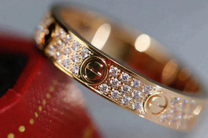 ¡®Lume Jewels¡¯LOVE RING 3.6MM DIAMOND PAVED