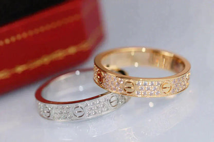 ¡®Lume Jewels¡¯LOVE RING 3.6MM DIAMOND PAVED