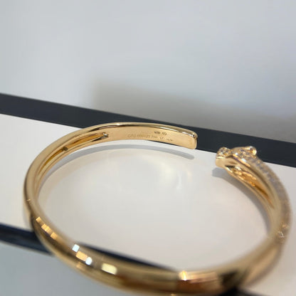 ¡®Lume Jewels¡¯PANTHERE GOLD DIAMOND OPEN BRACELET