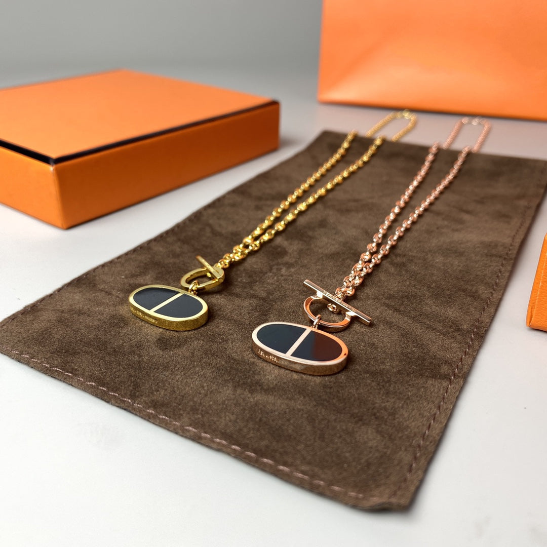 ¡®Lume Jewels¡¯CHAINE VERSO BLACK CERAMIC NECKLACE