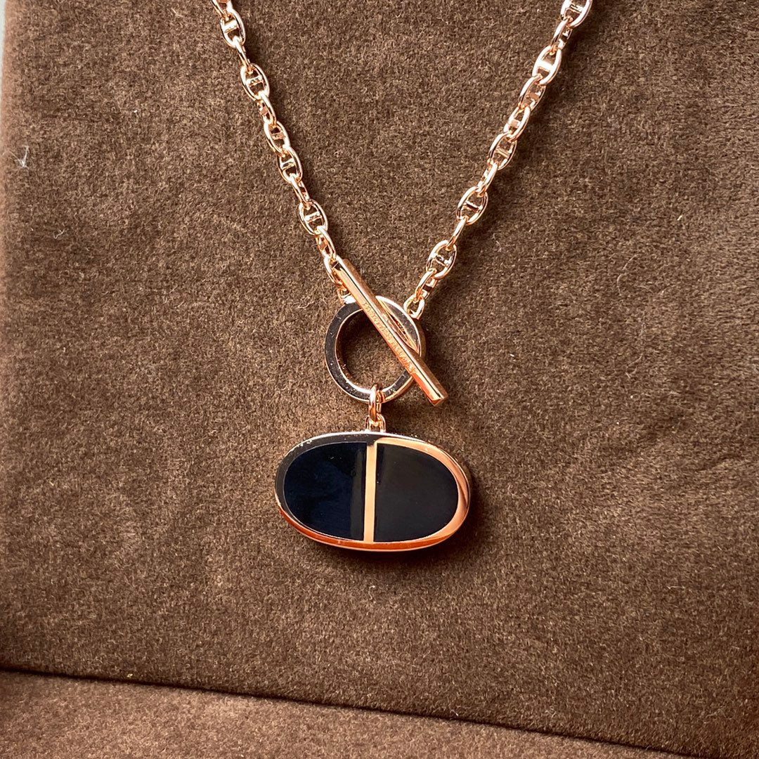 ¡®Lume Jewels¡¯CHAINE VERSO BLACK CERAMIC NECKLACE