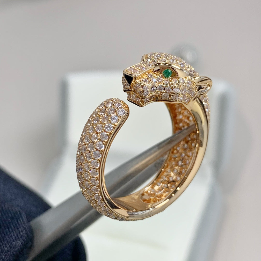 ¡®Lume Jewels¡¯PANTHERE PINK GOLD DIAMOND RING