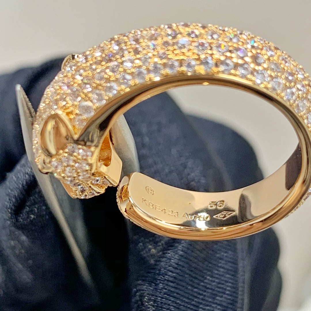 ¡®Lume Jewels¡¯PANTHERE PINK GOLD DIAMOND RING