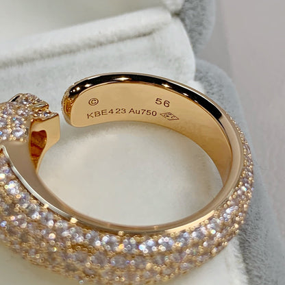 ¡®Lume Jewels¡¯PANTHERE PINK GOLD DIAMOND RING
