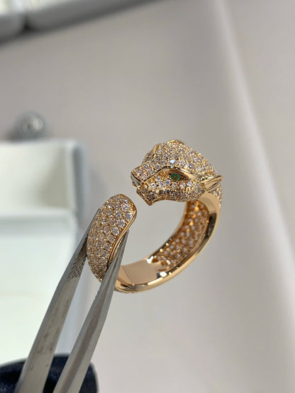 ¡®Lume Jewels¡¯PANTHERE PINK GOLD DIAMOND RING