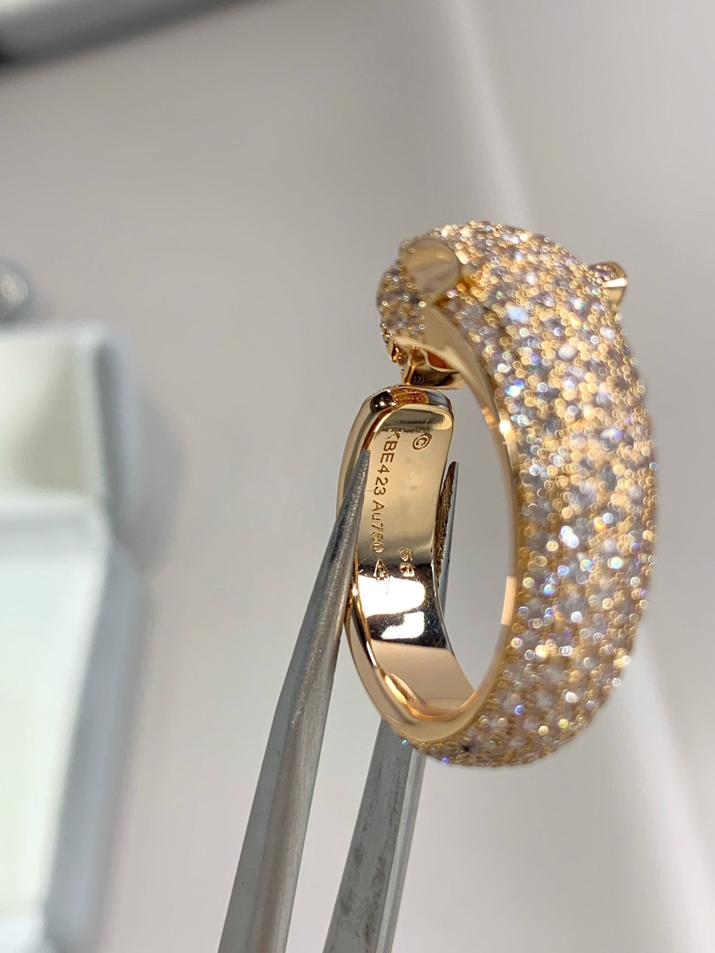 ¡®Lume Jewels¡¯PANTHERE PINK GOLD DIAMOND RING