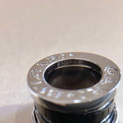 [Lume Jewels]ZERO 1 BLACK CERAMIC SILVER NECKLACE
