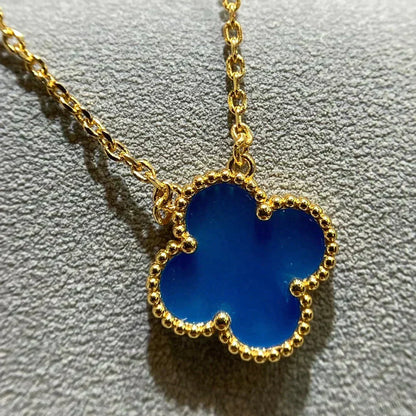 ¡®Lume Jewels¡¯CLOVER 15MM BLUE AGATE NECKLACE