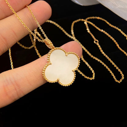 ¡®Lume Jewels¡¯CLOVER 25MM MOP LARGE PENDANT NECKLACE