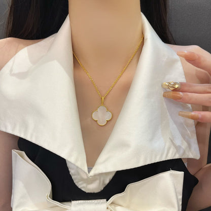 ¡®Lume Jewels¡¯CLOVER 25MM MOP LARGE PENDANT NECKLACE