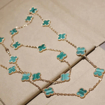 ¡®Lume Jewels¡¯CLOVER 20 MOTIFS MALACHITE GOLD