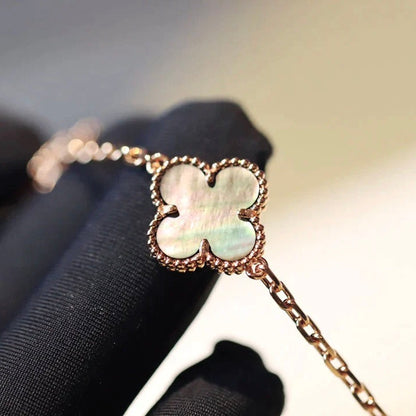 ¡®Lume Jewels¡¯CLOVER 20 MOTIFS DARK MOP DIAMOND  NECKLACE