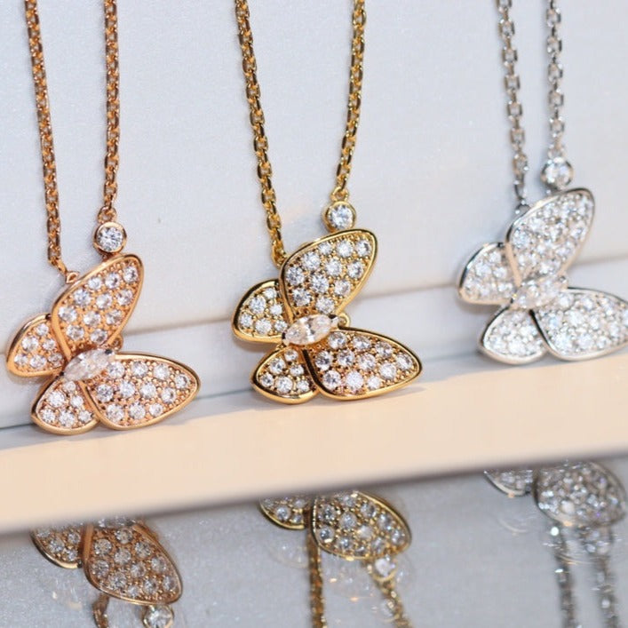 ¡®Lume Jewels¡¯BUTTERFLY DIAMOND NECKLACE