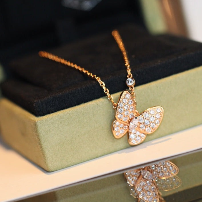 ¡®Lume Jewels¡¯BUTTERFLY DIAMOND NECKLACE